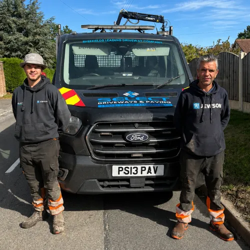 Paddy and Jesse of Select Driveways & Paving